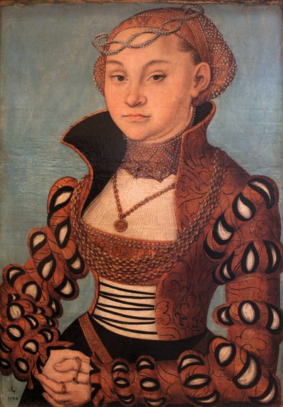 Portrait of a Noble Saxon Lady by Lucas Cranach the Elder